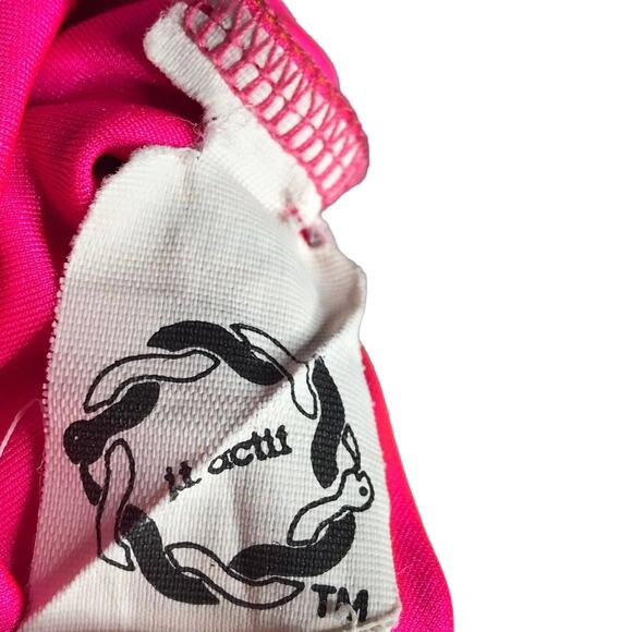 Vintage Mens Sz XL Cycling Jersey 1989 NYC Biathlon Series Big Apple Pink Yellow - Picture 8 of 8